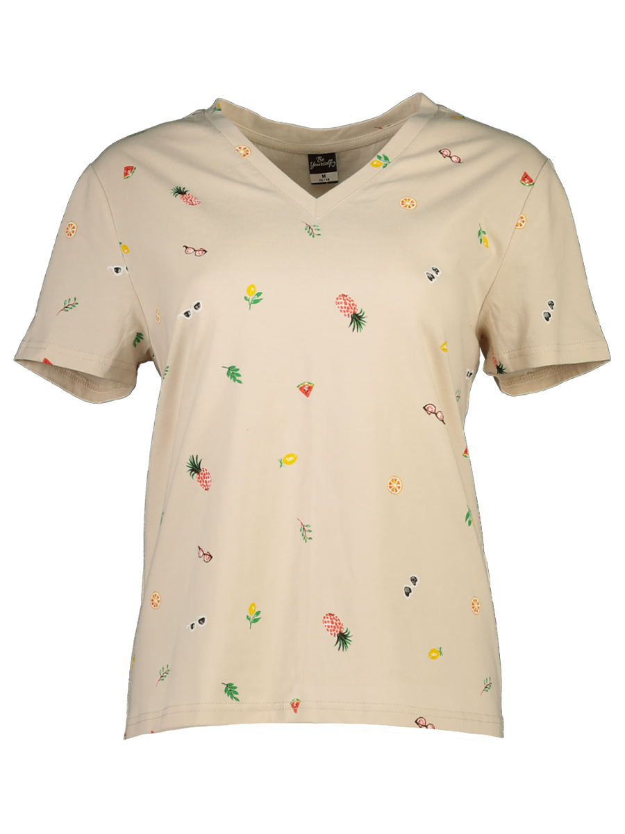 Graphic V Neck T-Shirt