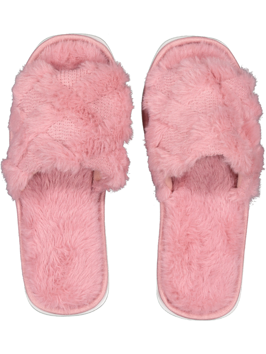 Pink Soft Open Toe Slipper