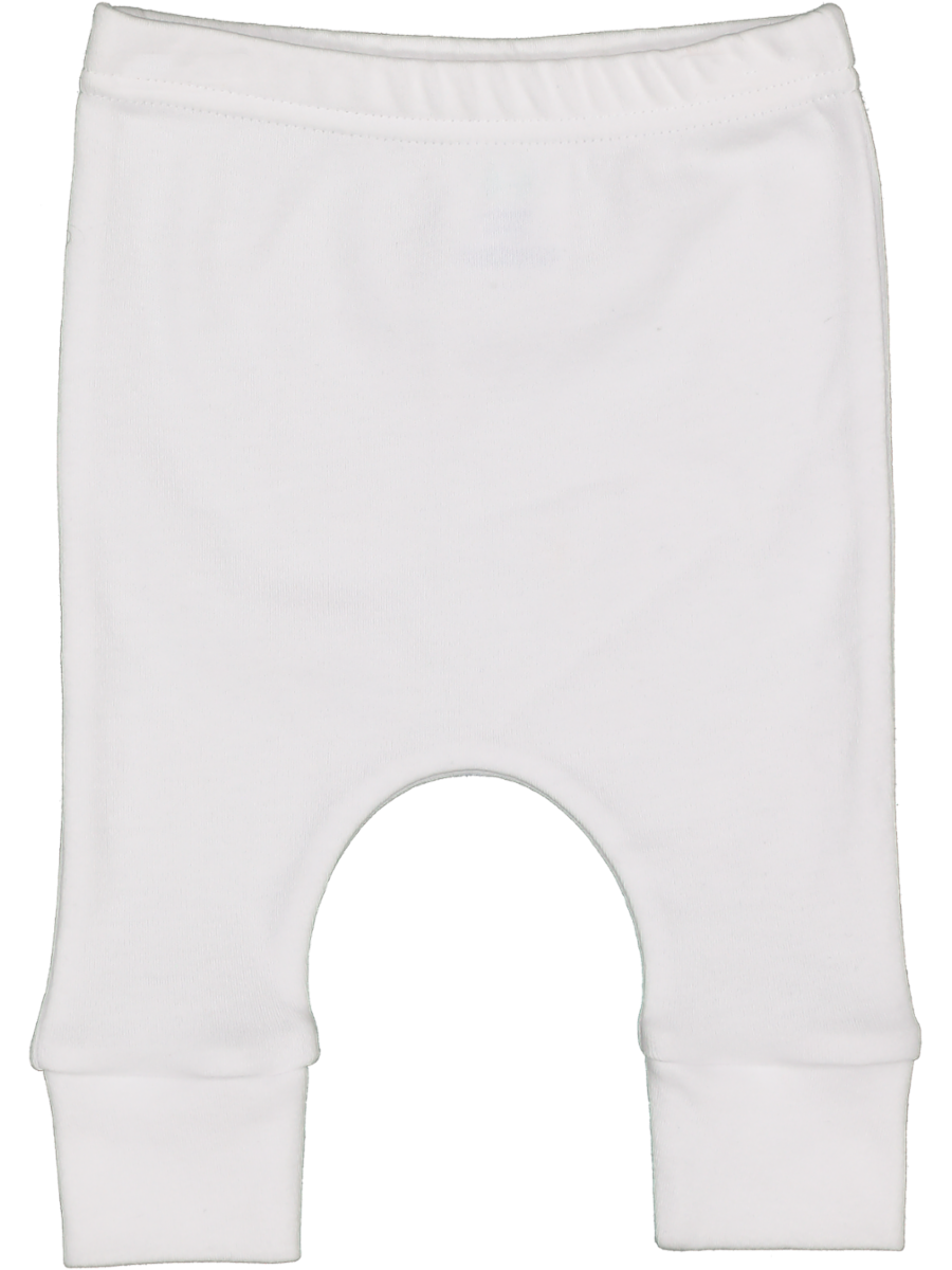 White Cuffed Leggings