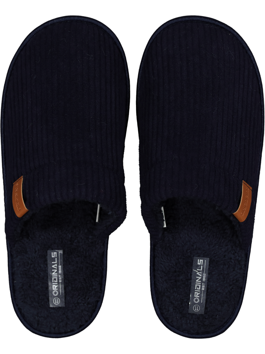 Navy Mule Slippers