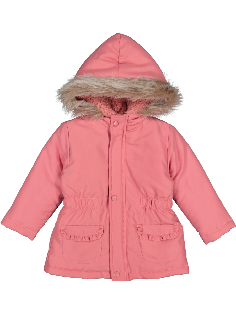 Pink Sherpa Hooded Jacket