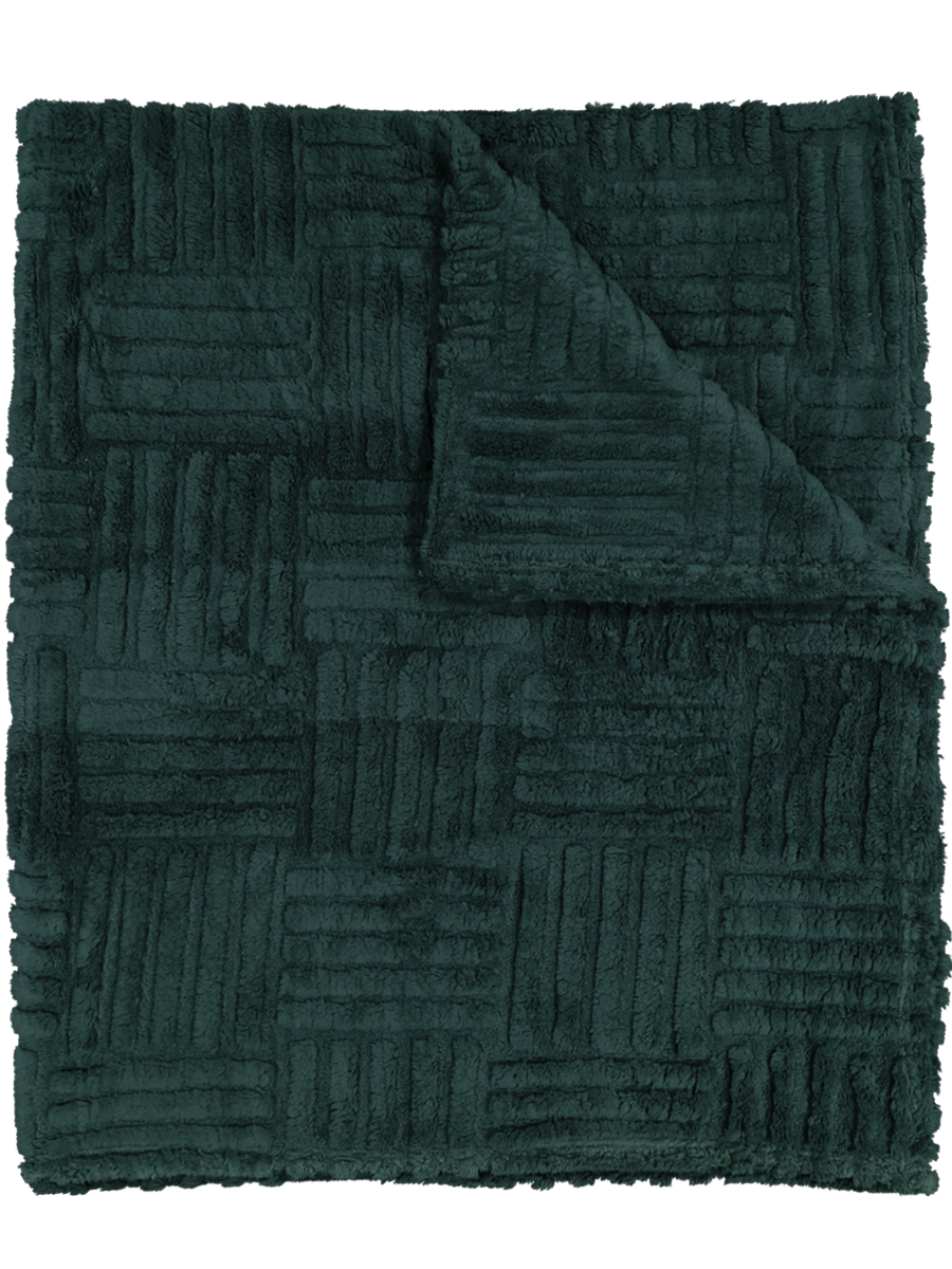 Fancy Flannel Bunk Blanket Green