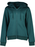 Zip Through Drawstring Fleece Hoodie