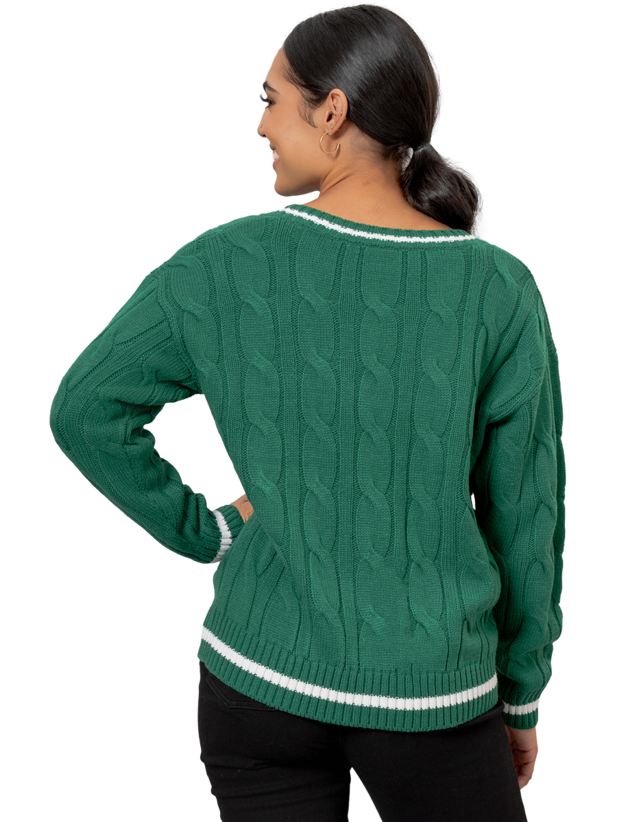 Textured Knit Pullover Sweater