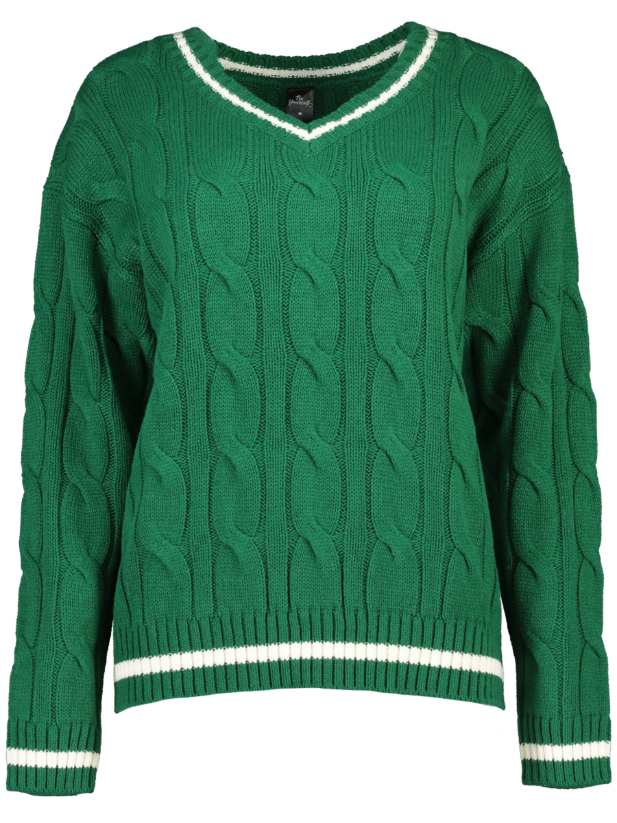 Textured Knit Pullover Sweater