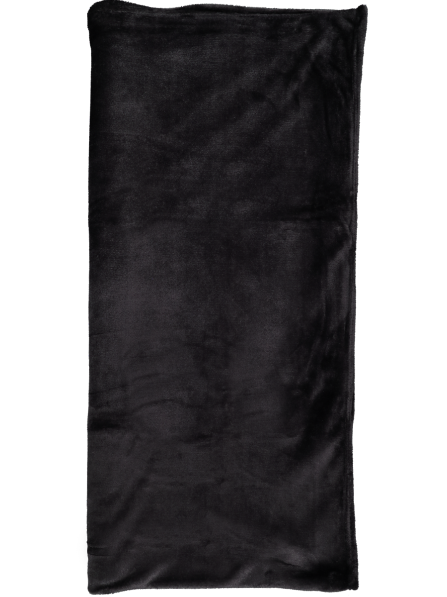 Plain Flannel Fleece Double Black