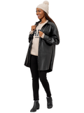 Overshirt Leather Look Shacket