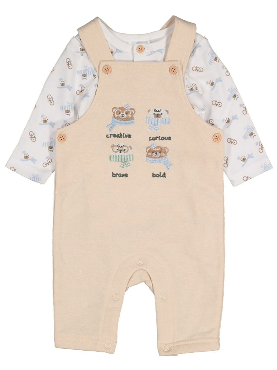 Long Sleeve Dungaree Set