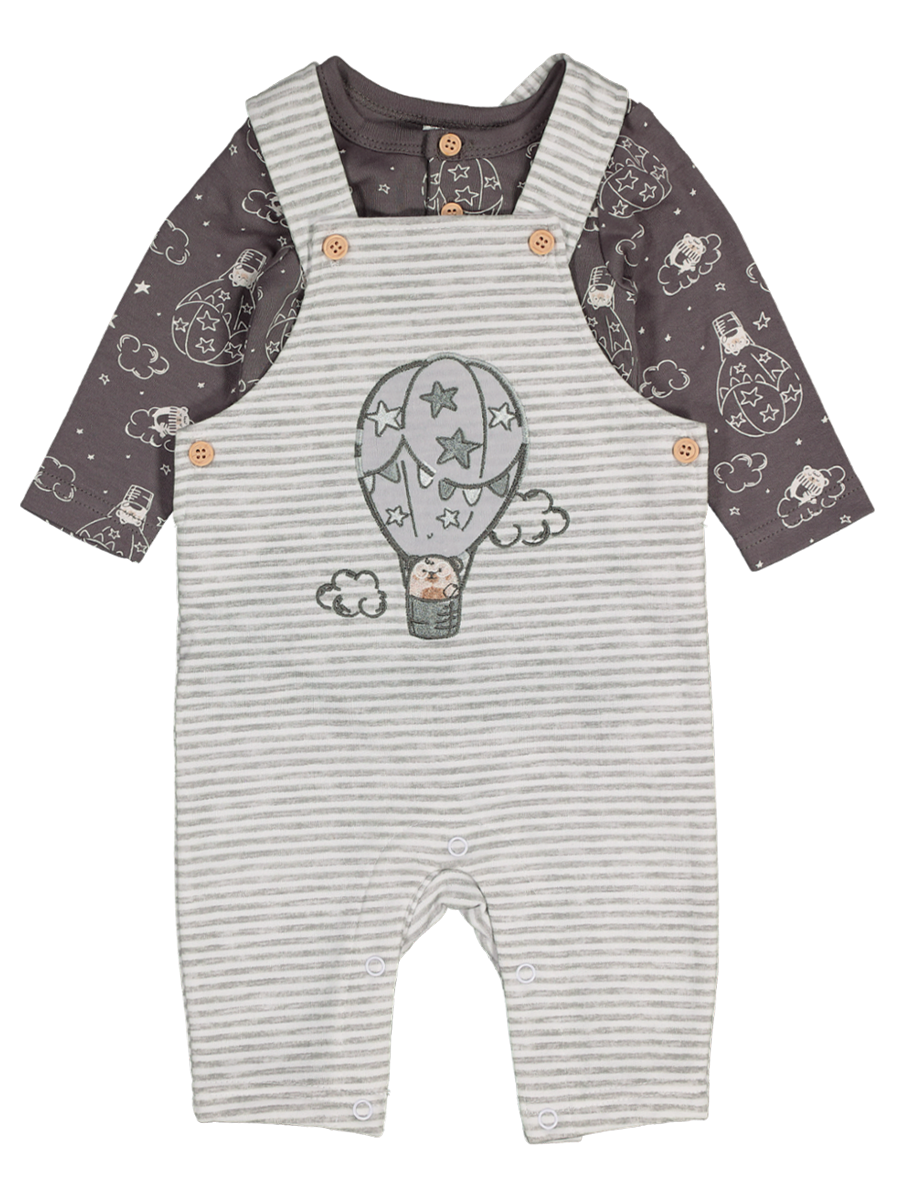 Long Sleeve Dungaree Set