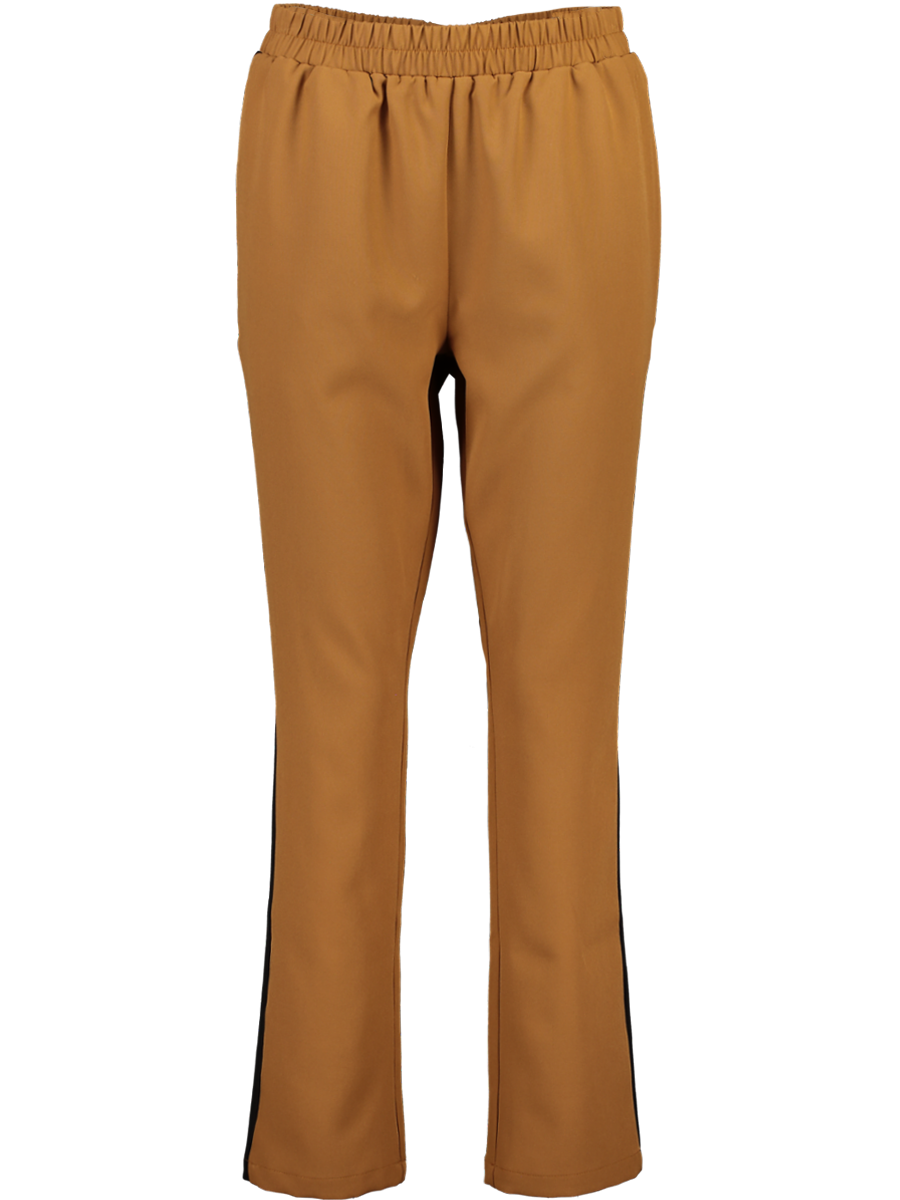 Tan Side Stripe Smart Pants