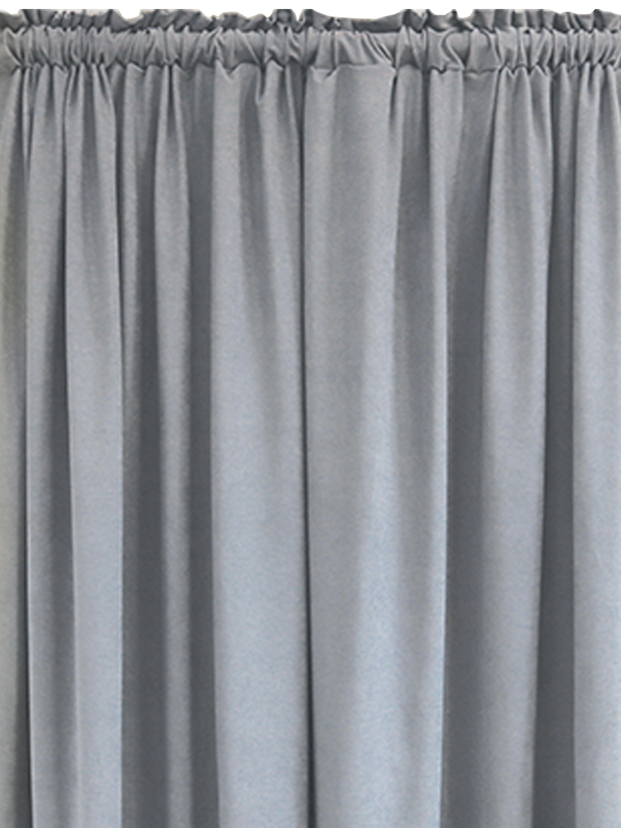 Lined Faux Suede Curtain Grey
