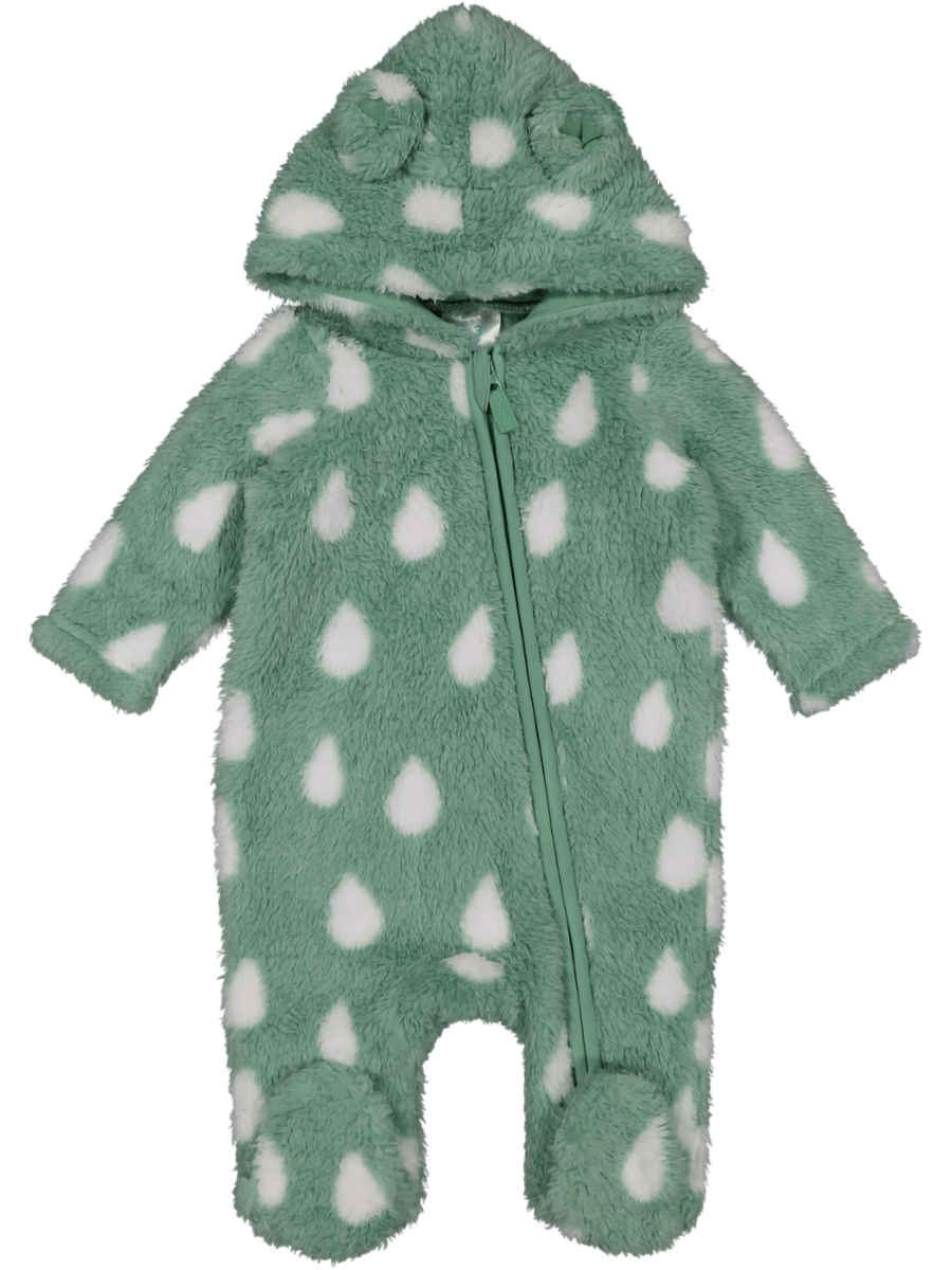 Zip Through Fluffy Babygrow