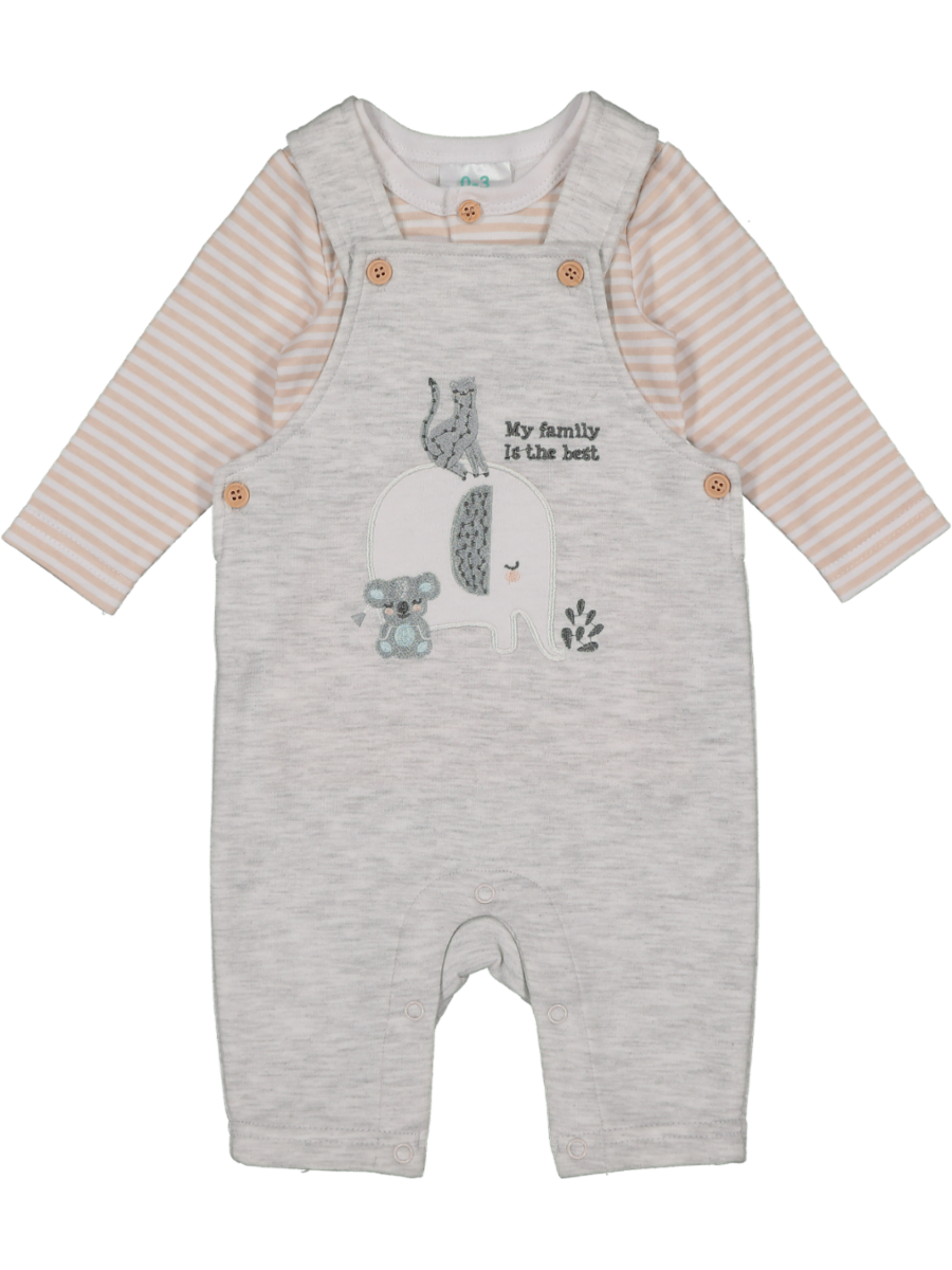 Long Sleeve Dungaree Set