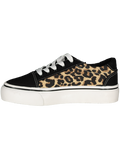 Lace Up Animal Print Sneakers