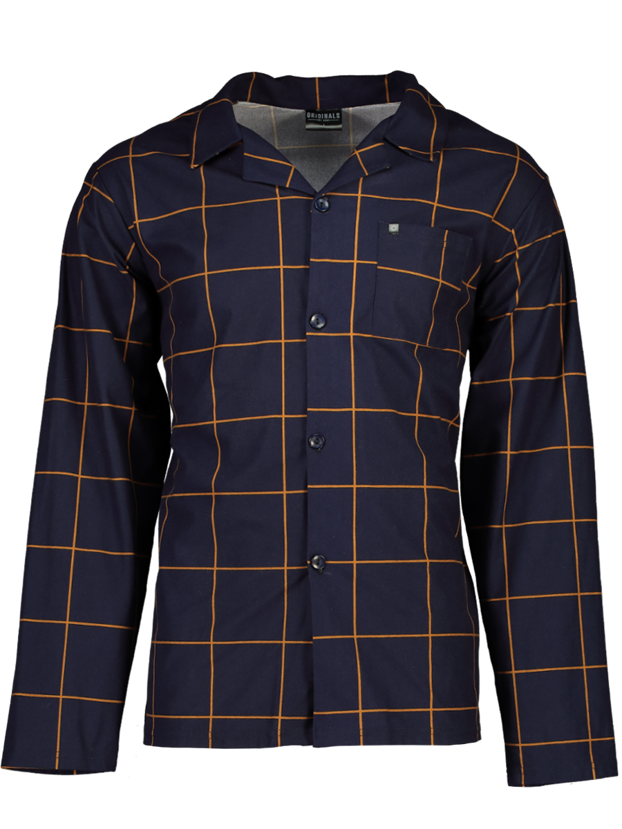 Check Button Down Pyjama Set