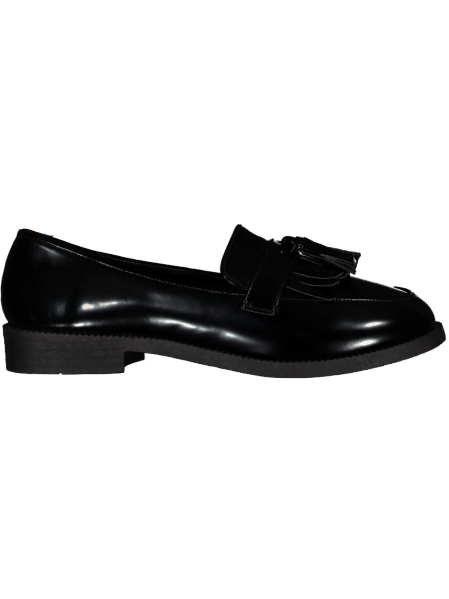 Black Patent Tassel Loafer