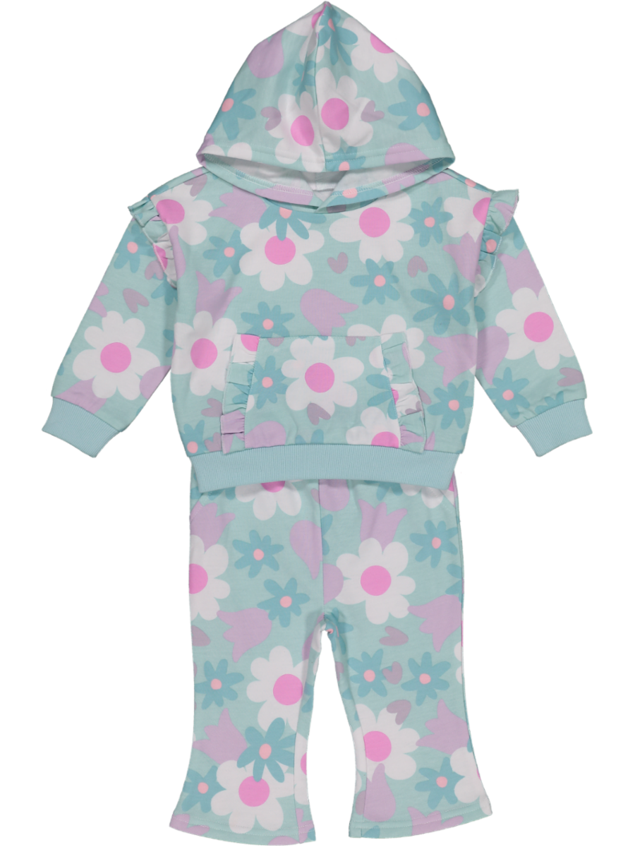 Floral Flare Leg Tracksuit