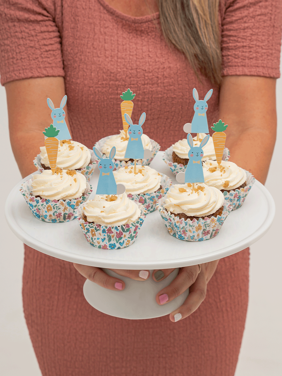 Easter Cupcake Cases & Toppers Set