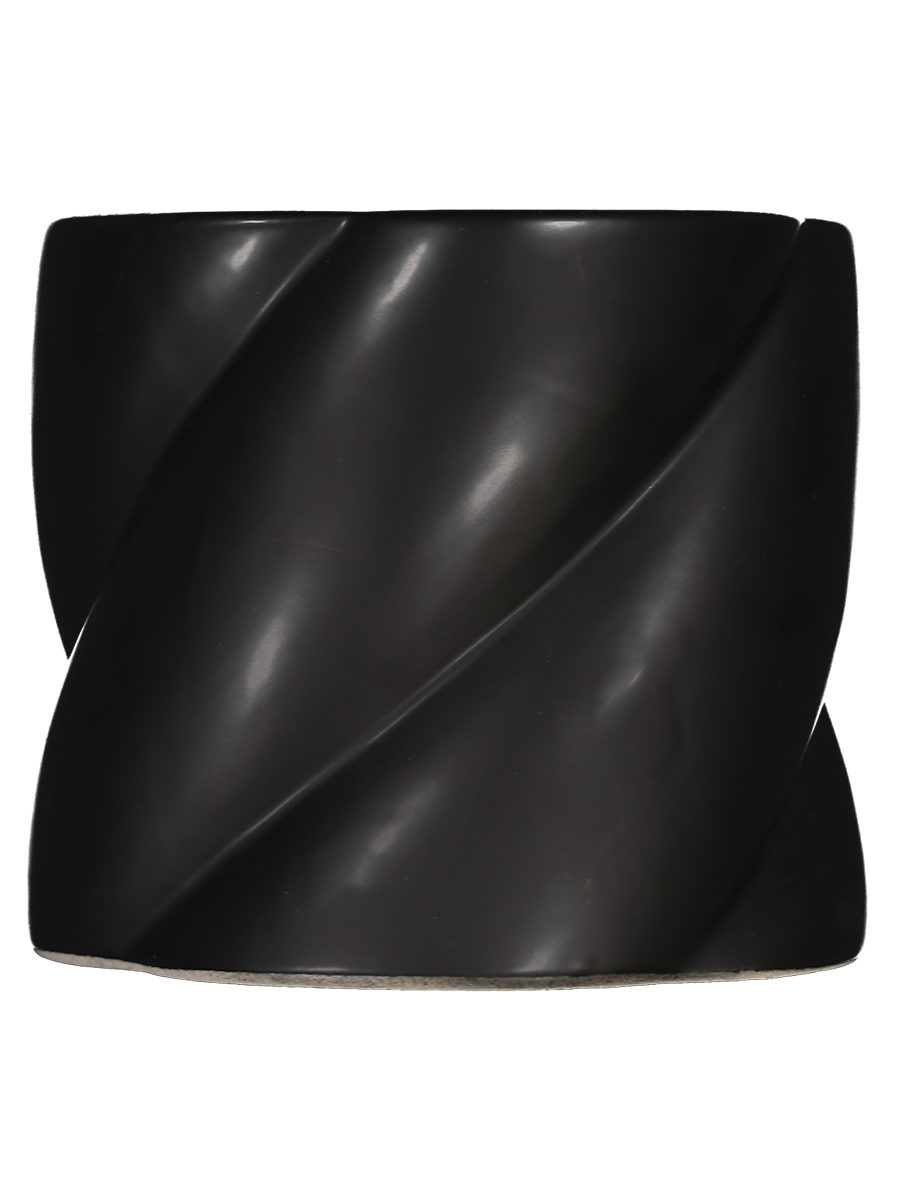 Black Twist Flower Pot