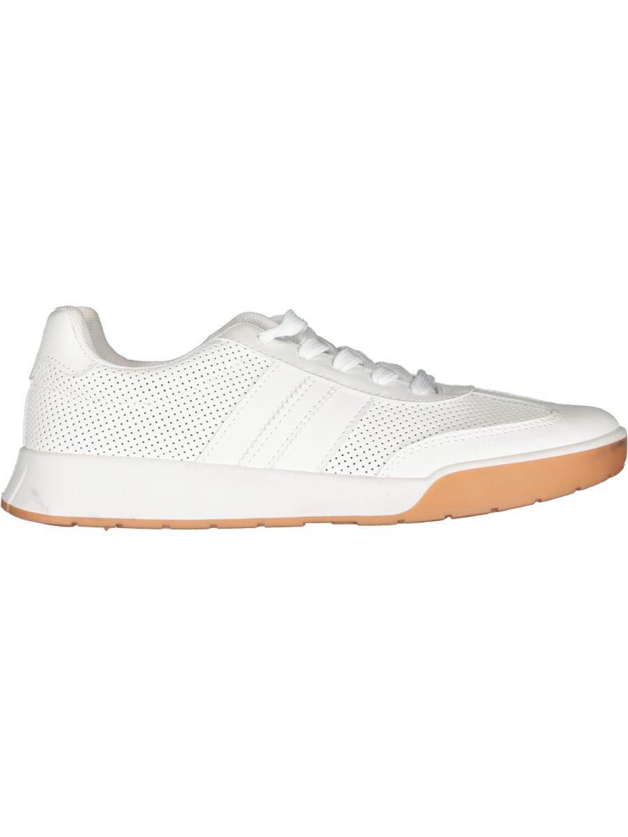 White Low-Top Sneakers