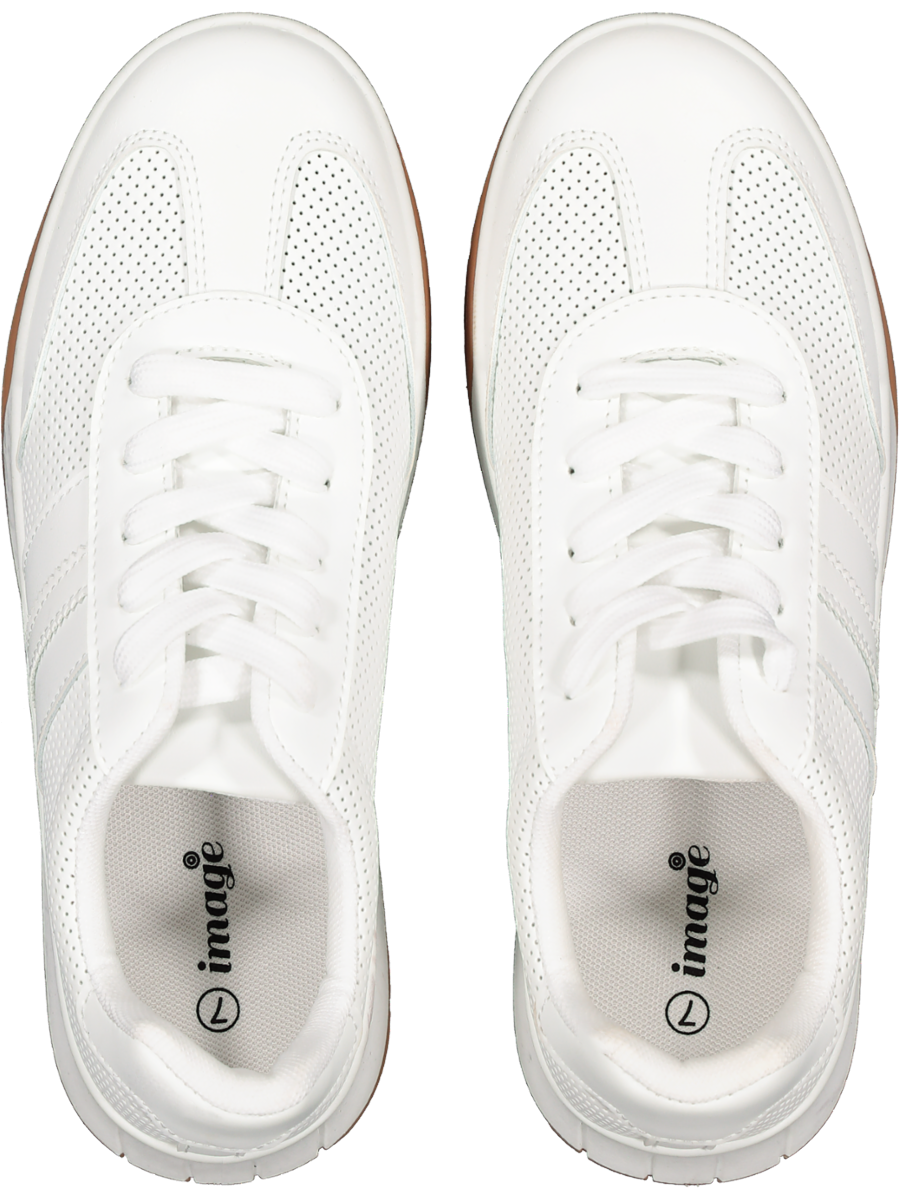 White Low-Top Sneakers