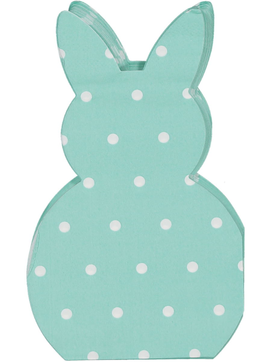 Bunny Shaped Serviettes 20 Piece 2Ply