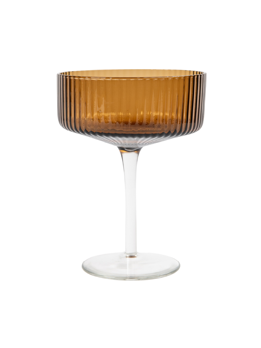 Amber Gem Cocktail Glass