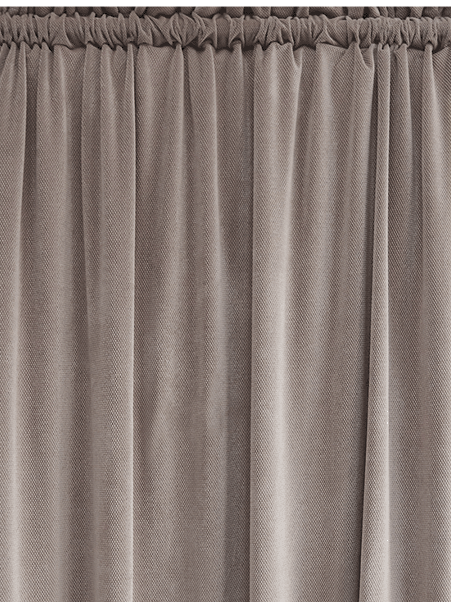 Unlined Chenille Curtain Taupe