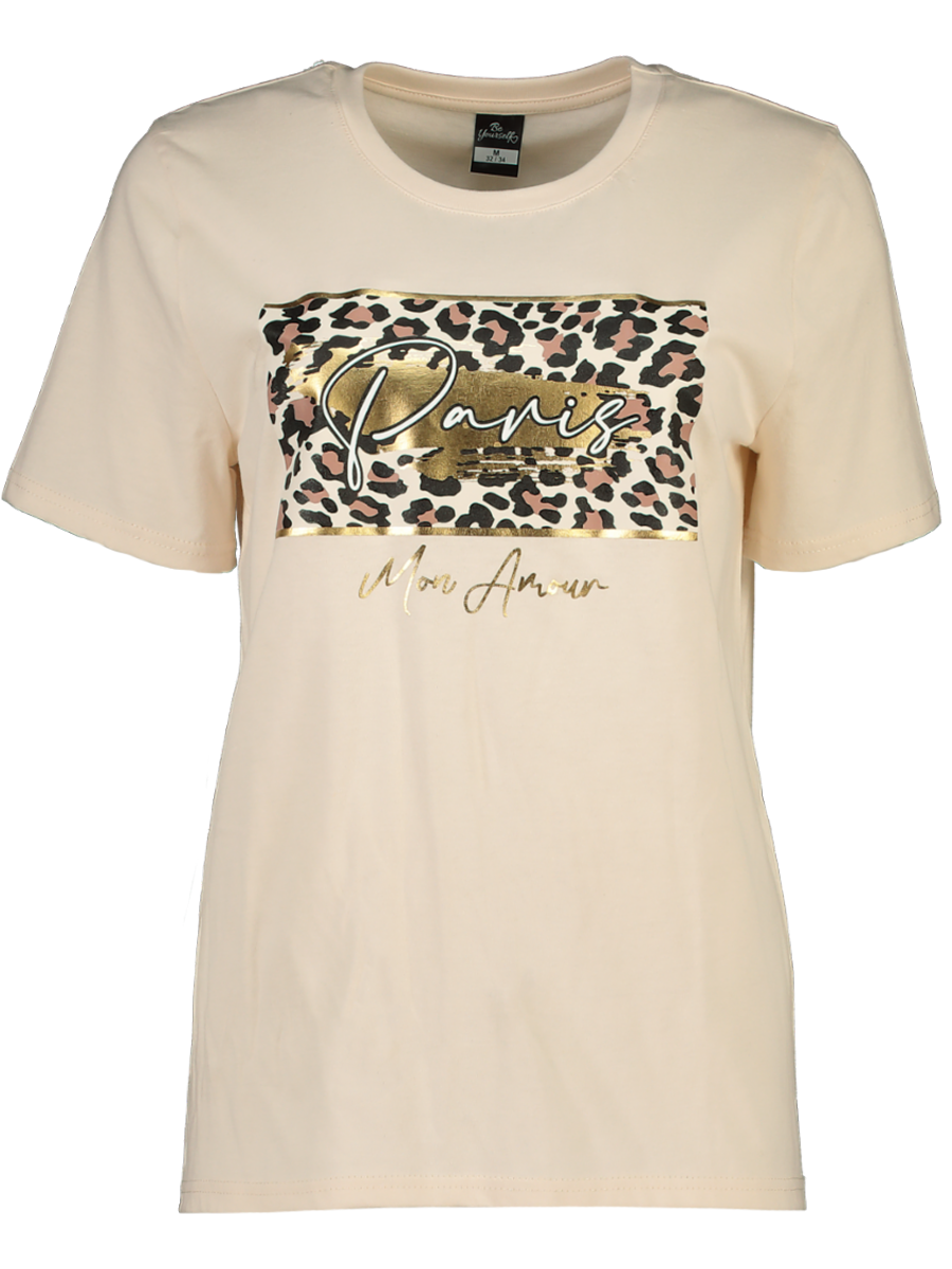 Leopard Print Paris T Shirt