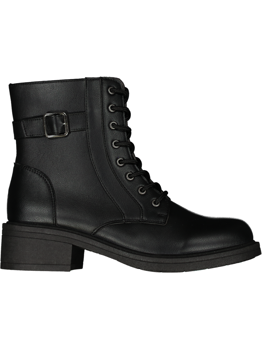 Chunky Buckle Strap Boots