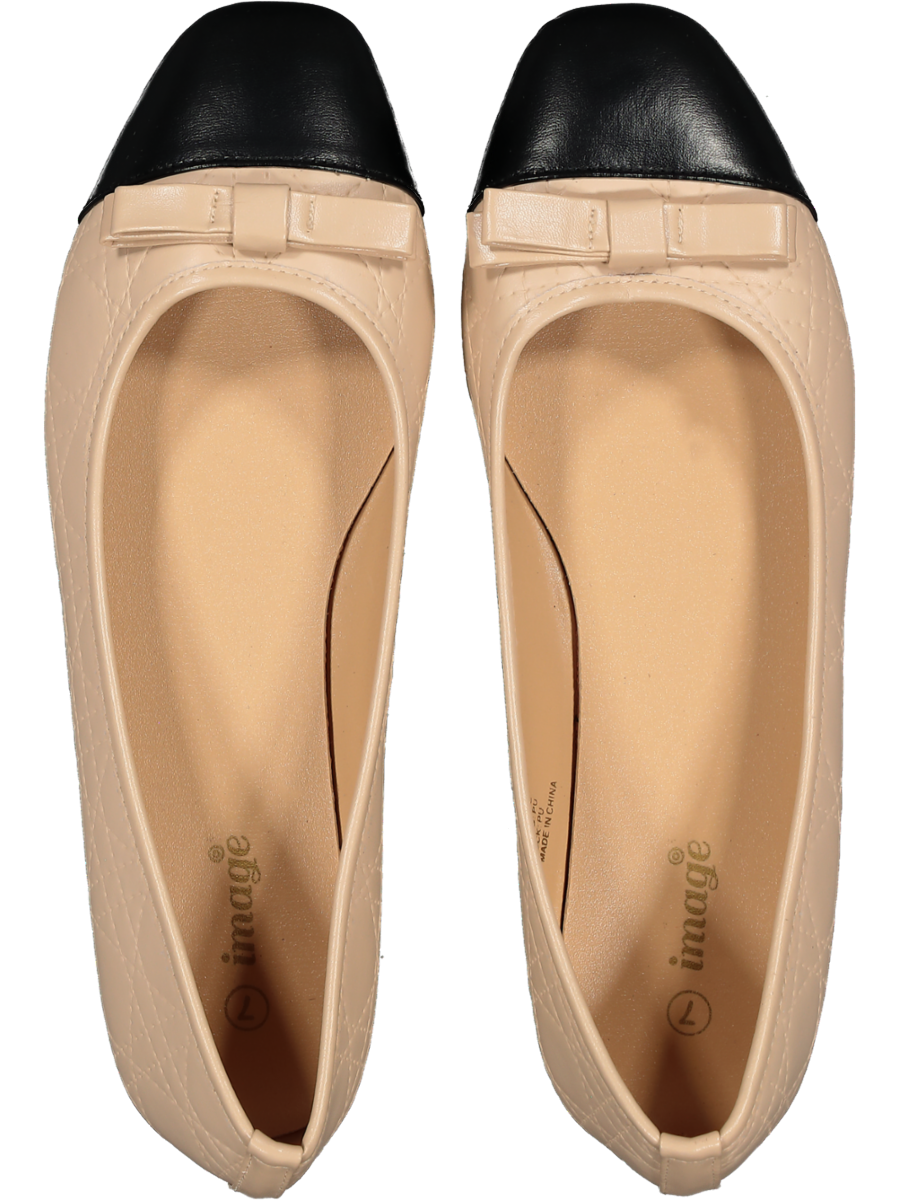 Beige Flat Pump