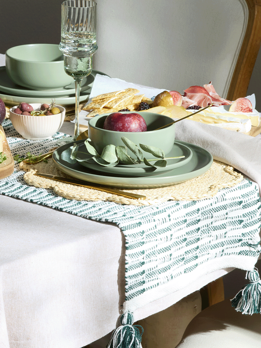 Fancy Dinner Plate Green