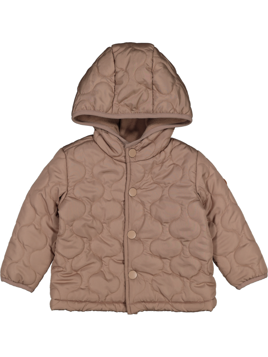 Button Up Hooded Puffer Jacket