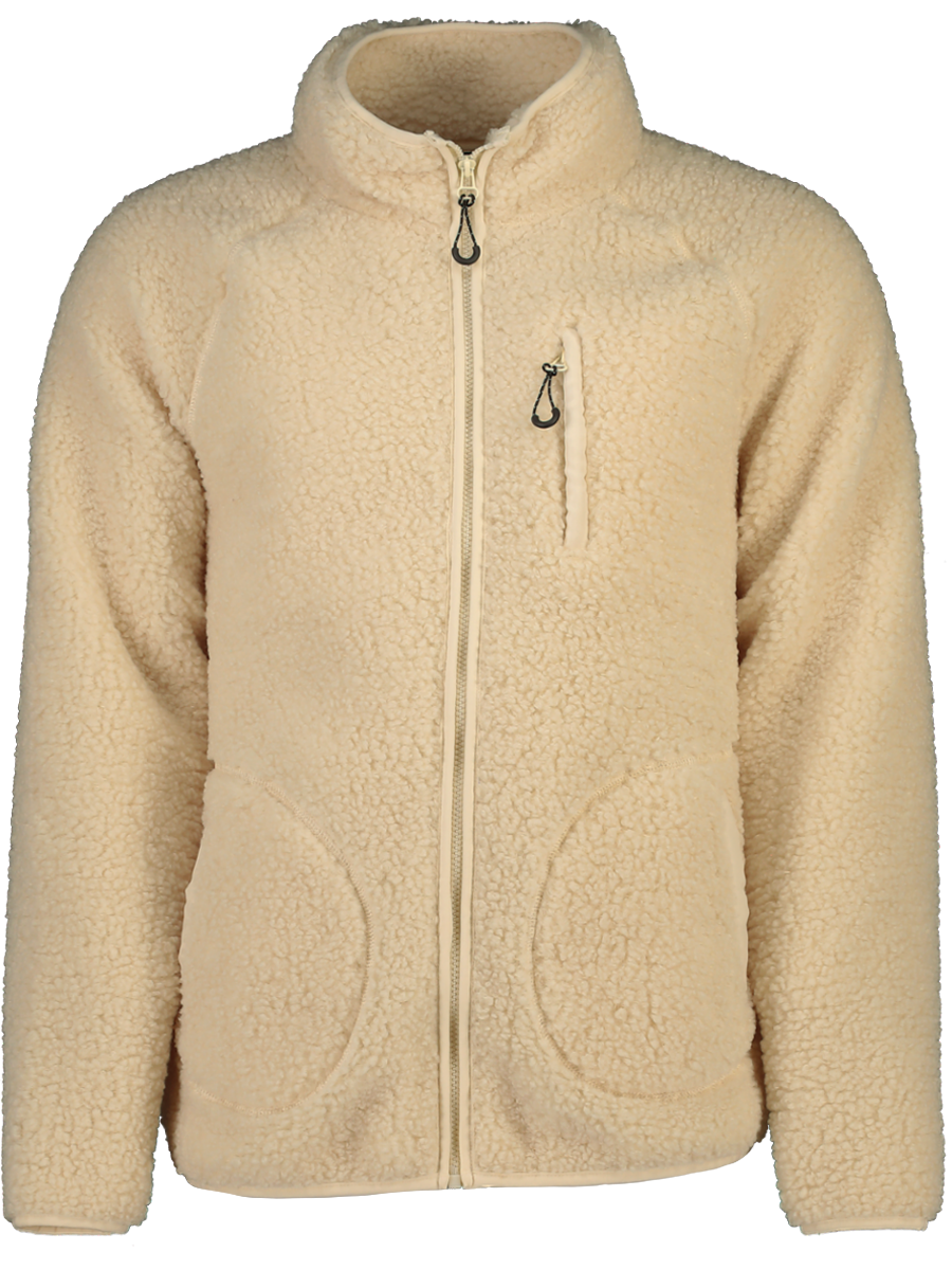 Tan Plush Zip Through Jersey
