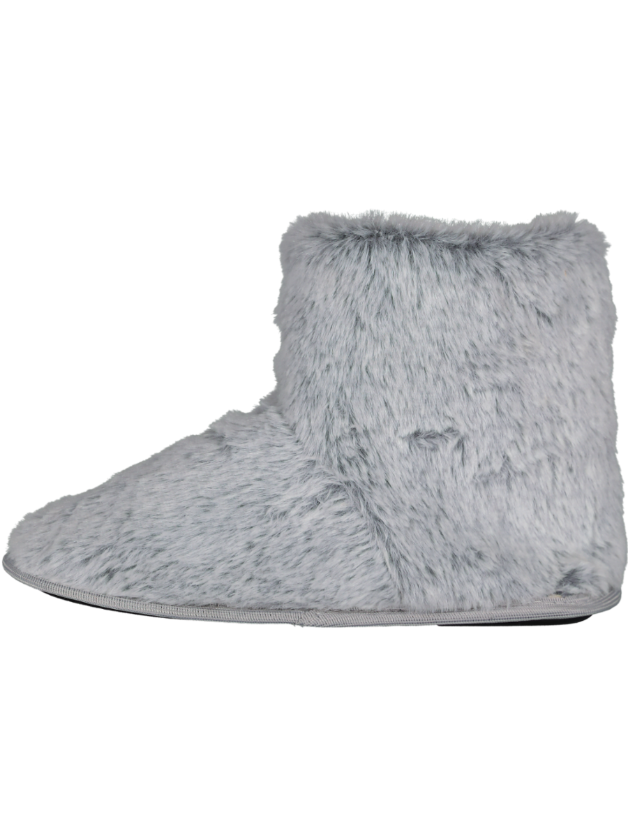 Grey Faux Fur Bootie