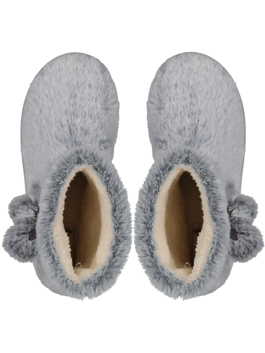 Grey Faux Fur Bootie