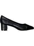 Black Mid Heel Court
