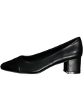 Black Mid Heel Court