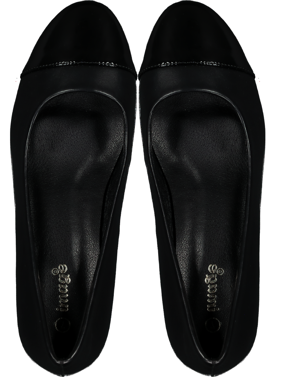 Black Mid Heel Court