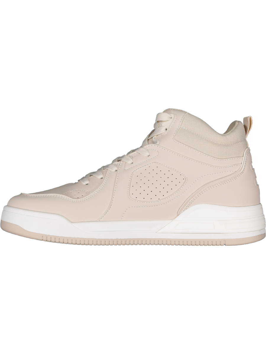 Beige Hi-Top Sneakers