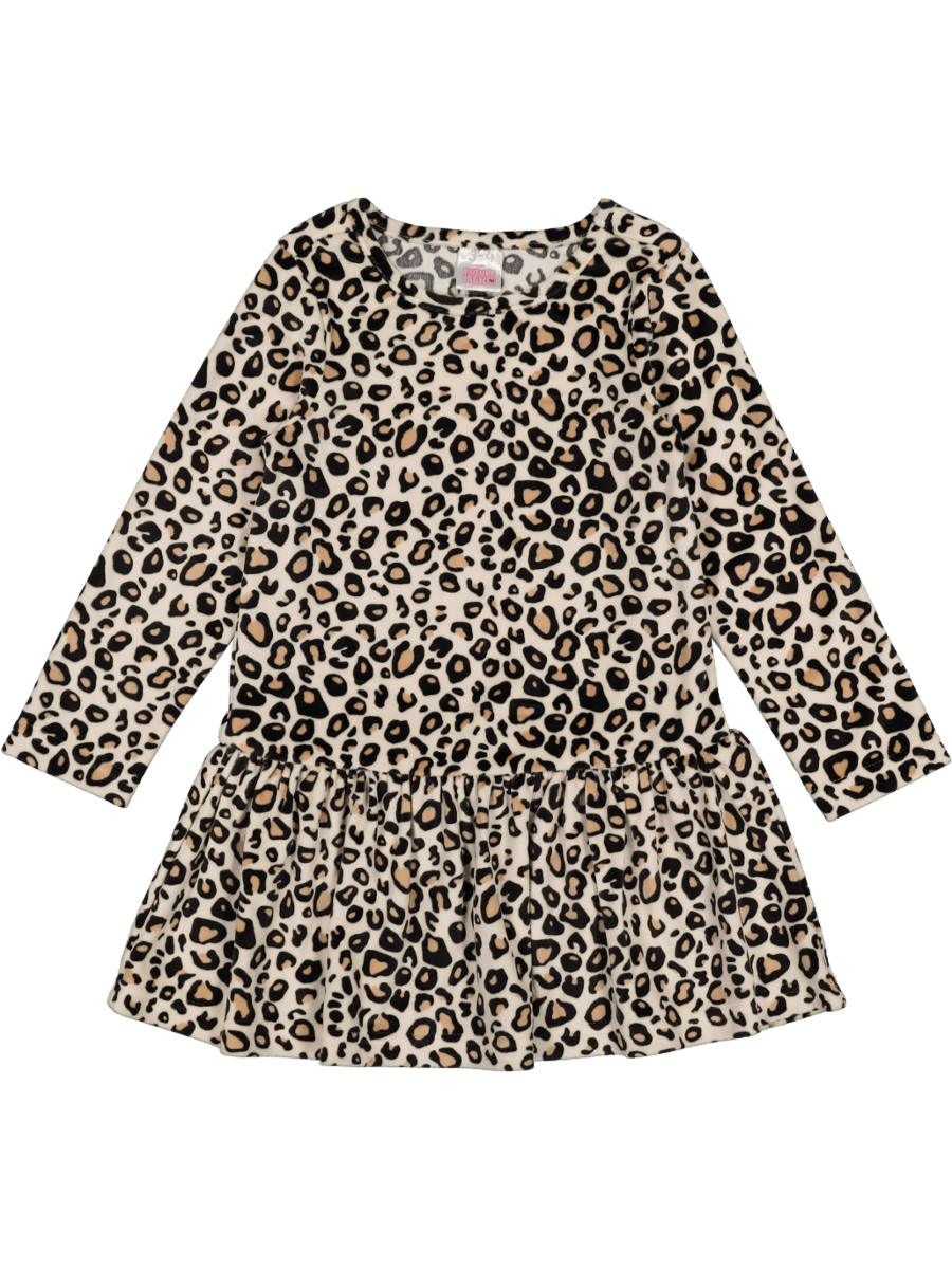 Long Sleeve Animal Print Dress