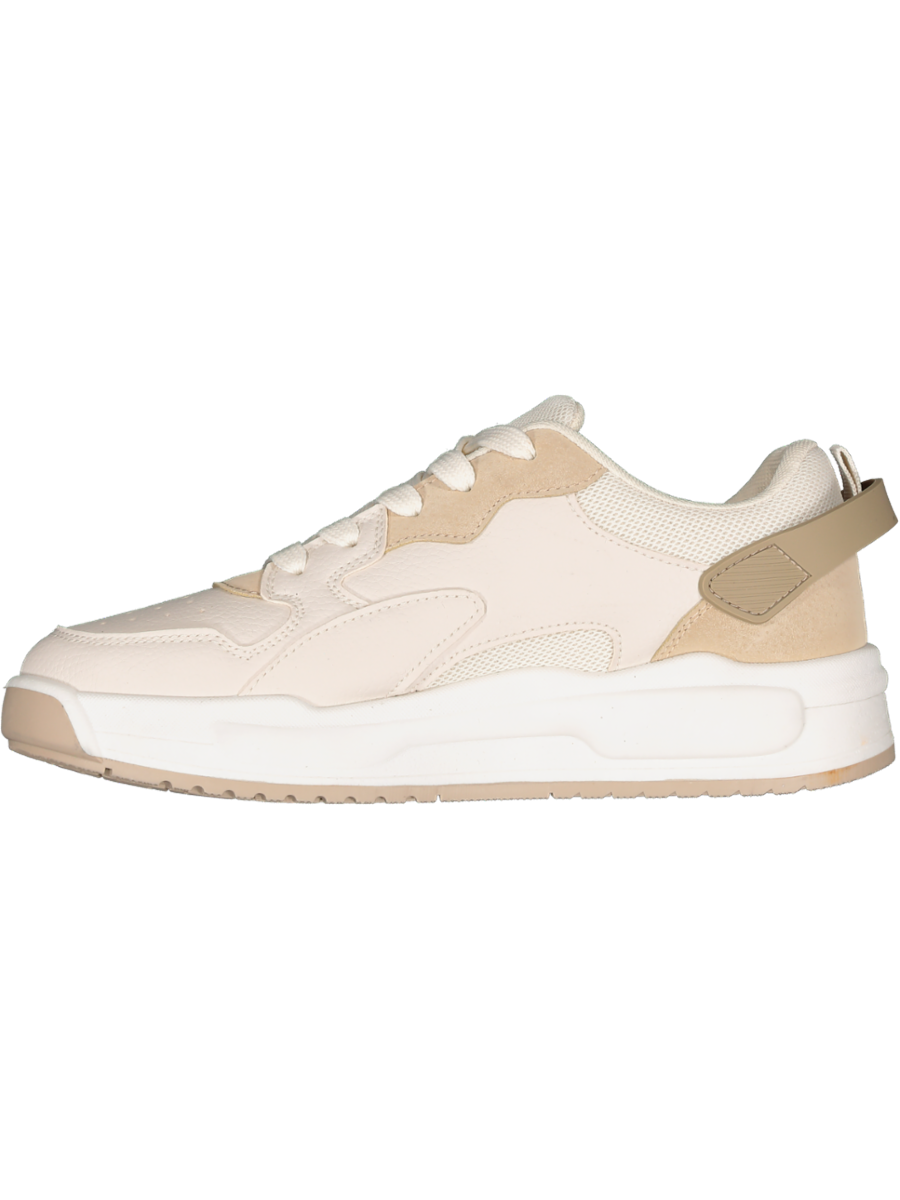Low-Top Beige Sneakers