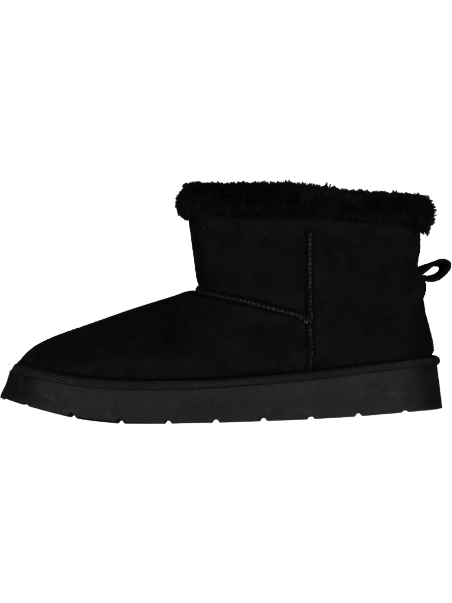 Black Faux Fur Snug Boot
