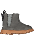Grey Chelsea Zip Bootie
