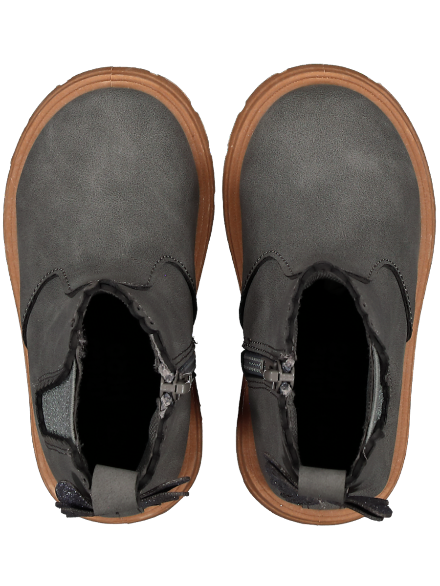 Grey Chelsea Zip Bootie