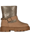 Tan Leopard Print Ankle Boot
