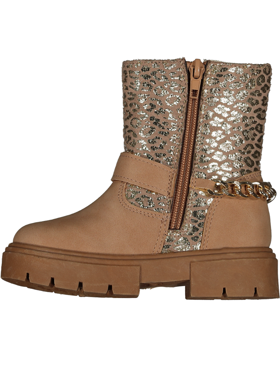 Tan Leopard Print Ankle Boot