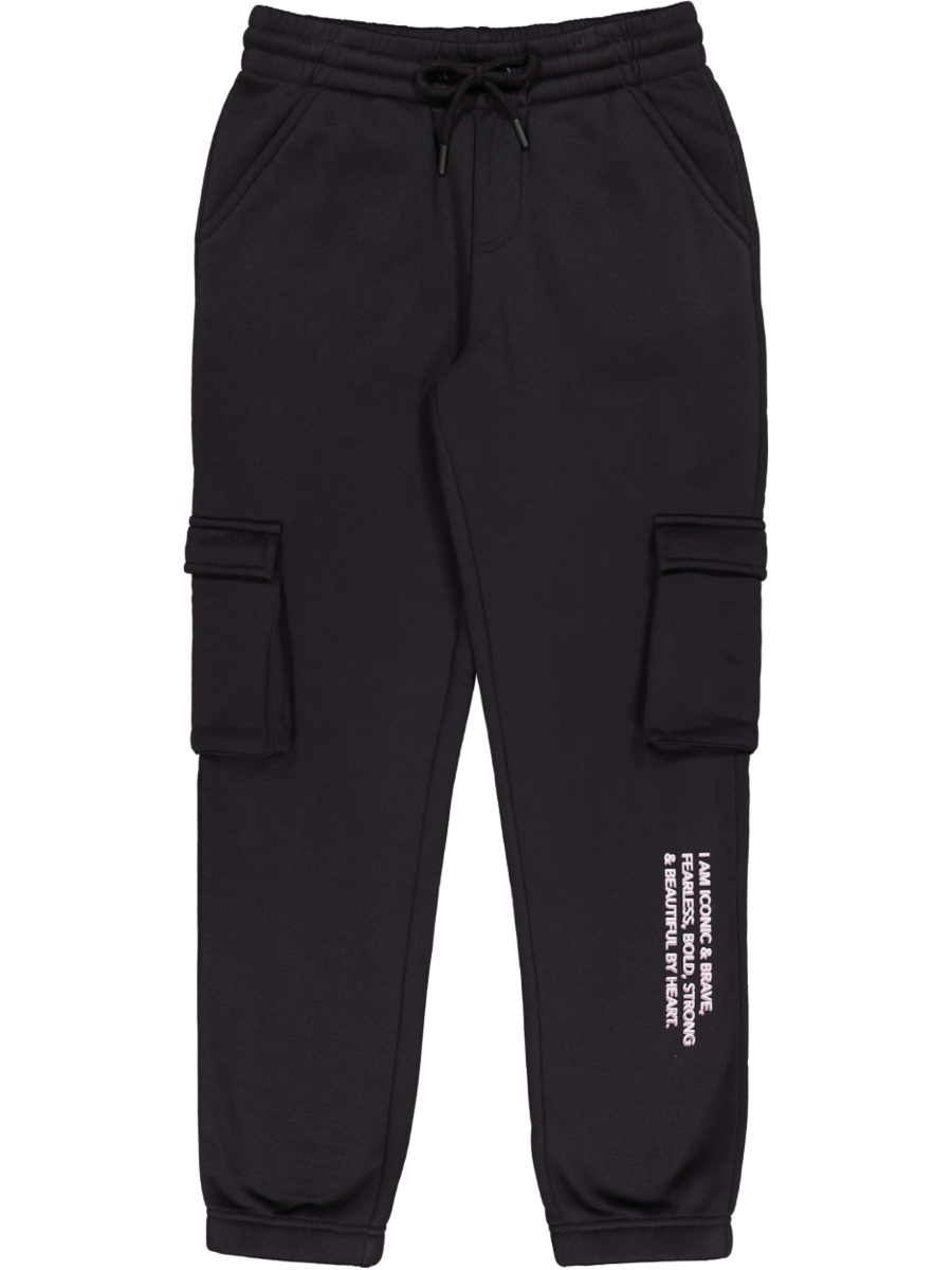 Black Cargo Joggers