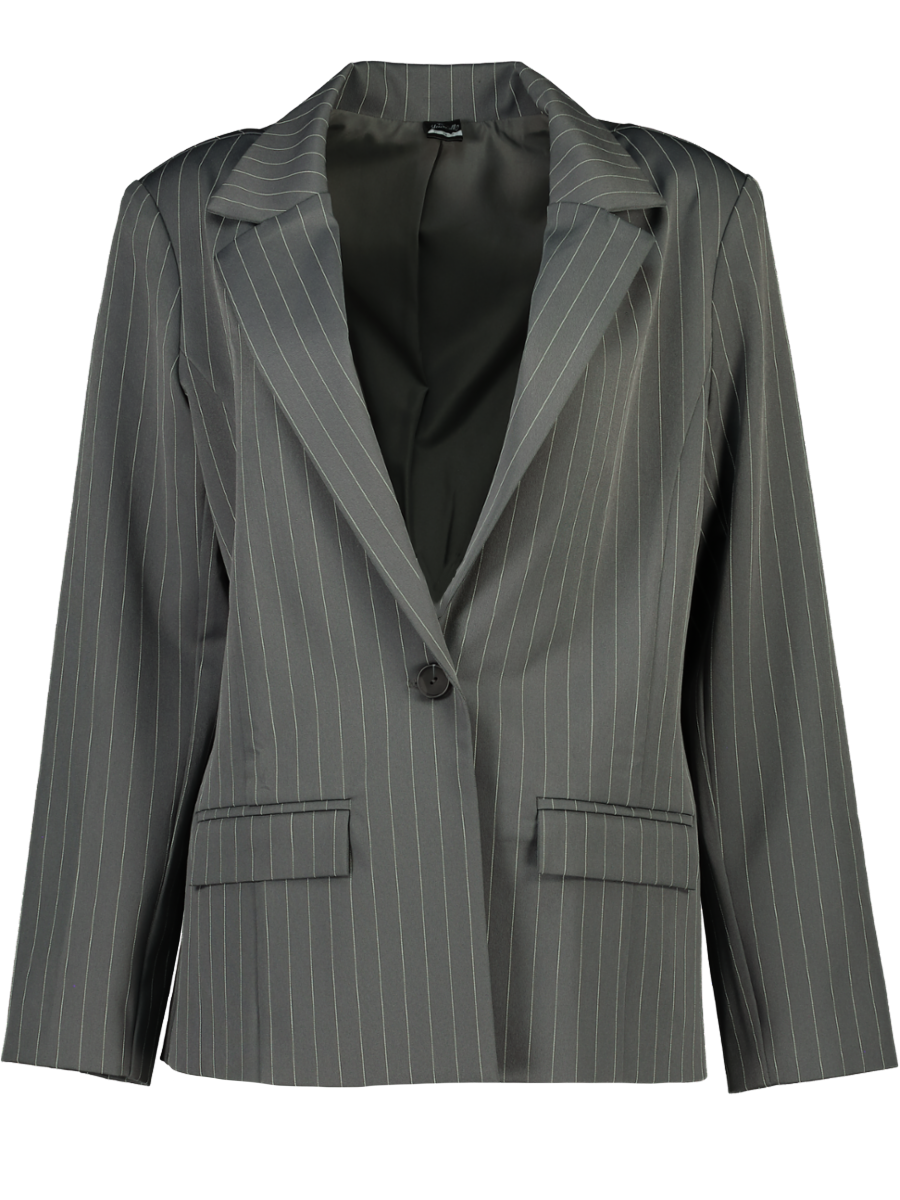 Grey Stripe Smart Jacket