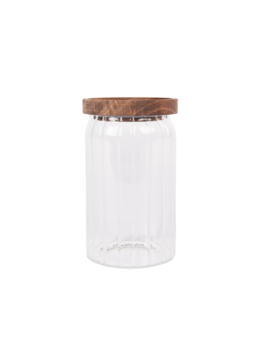 Bamboo Lid Glass Canister